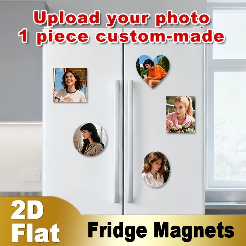 Pet Portrait Custom - Custom Photo Fridge Magnet 2D Flat