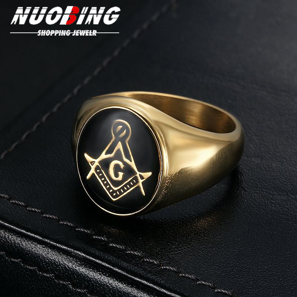 Men Vintage 316L Stainless Ste - Initial Ring Custom recension och pris
