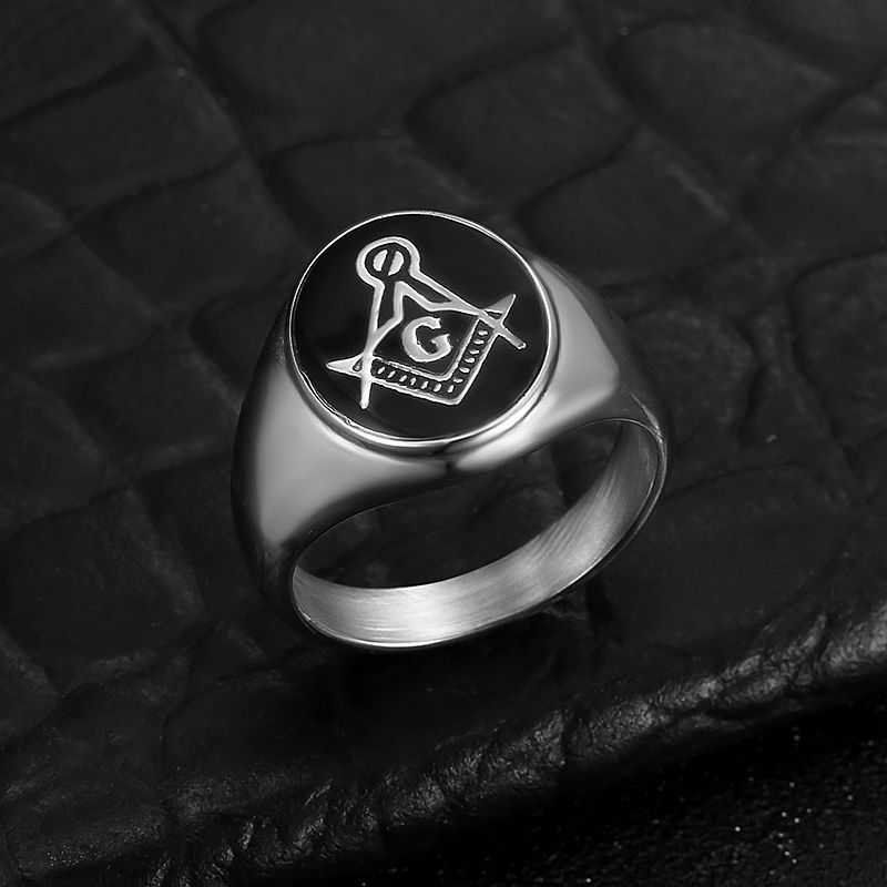Men Vintage 316L Stainless Ste - Initial Ring Custom recension och pris