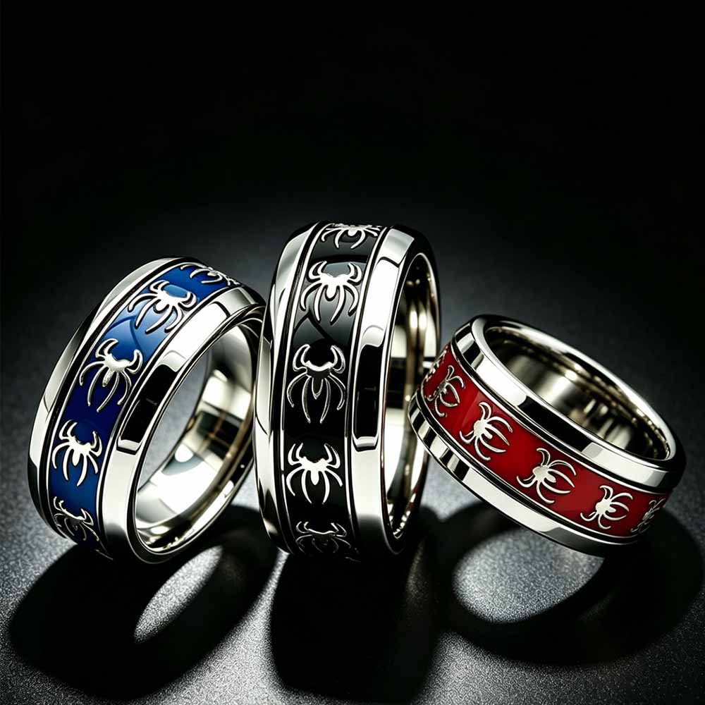 New Vintage Punk Spider Ring 3 - Initial Ring Custom recension och pris
