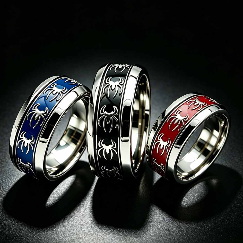 New Vintage Punk Spider Ring 3 - Initial Ring Custom recension och pris
