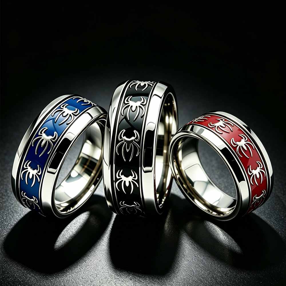 New Vintage Punk Spider Ring 3 - Initial Ring Custom recension och pris