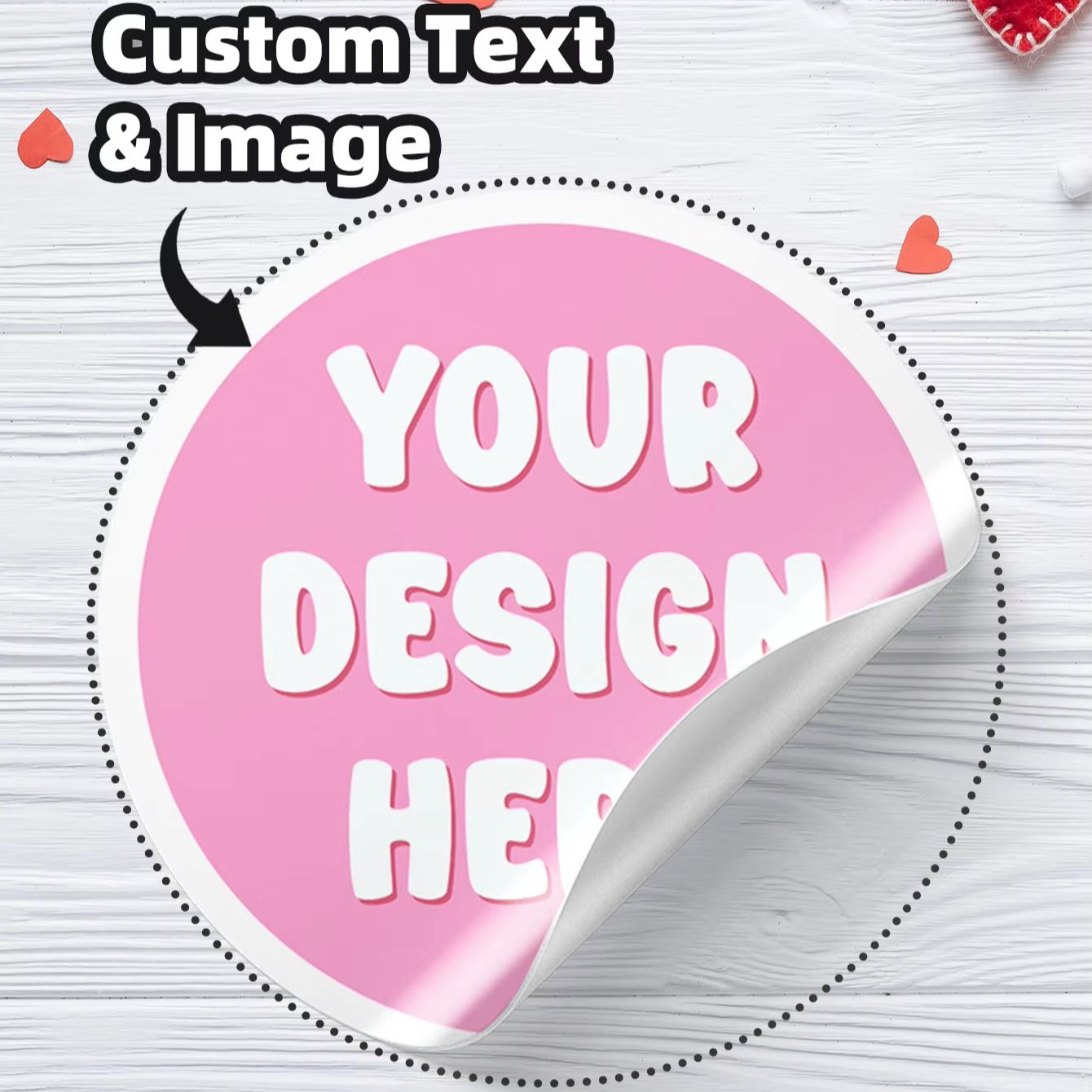 1/48/96PCS Custom Round Waterp - Personalised Candle Label recension och pris