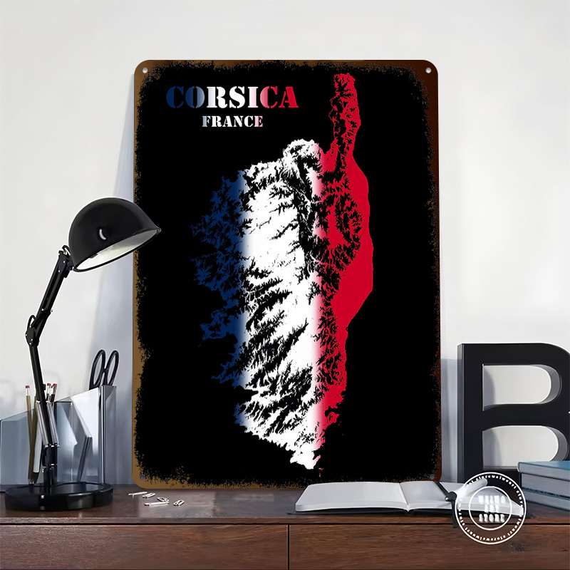 Corsica France Topographic Con - Custom Map Poster recension och pris