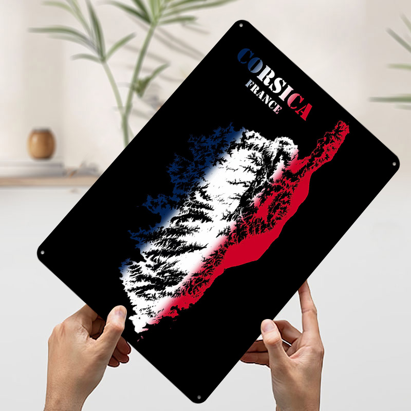 Corsica France Topographic Con - Custom Map Poster recension och pris