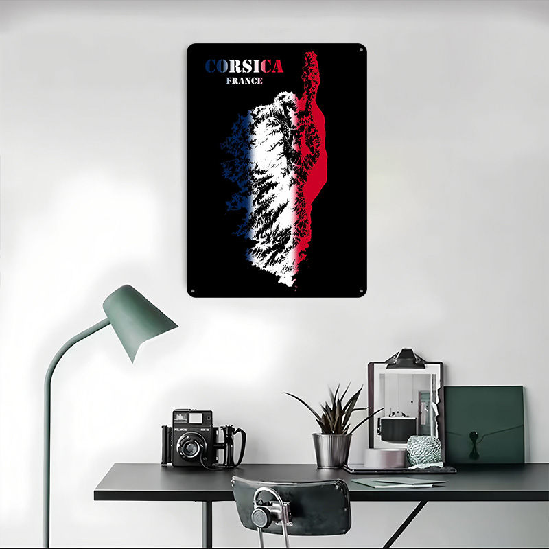 Corsica France Topographic Con - Custom Map Poster recension och pris