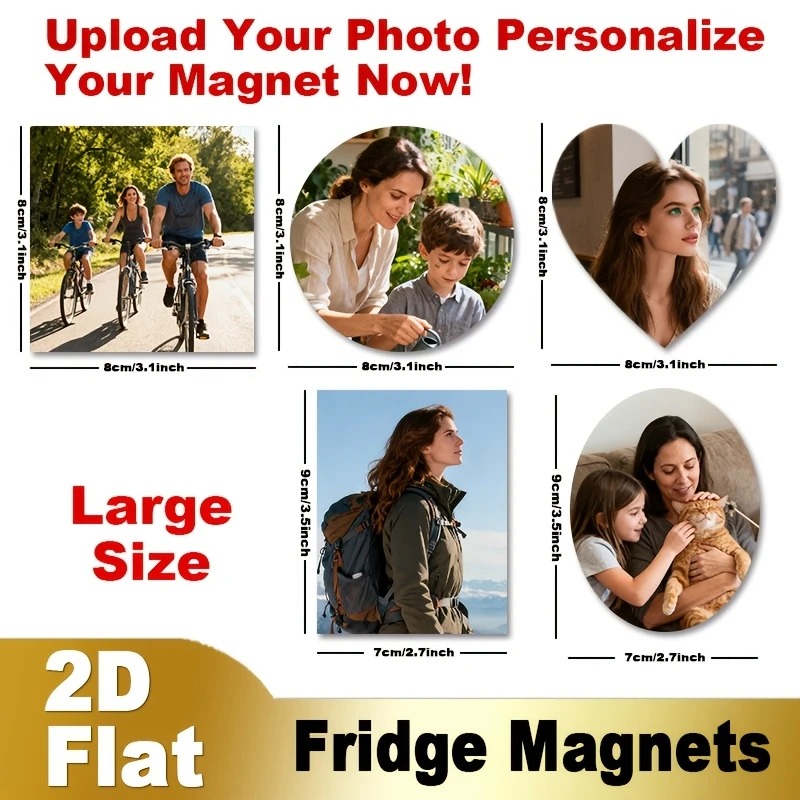 Custom Photo Fridge Magnet 2D  - Pet Portrait Custom recension och pris