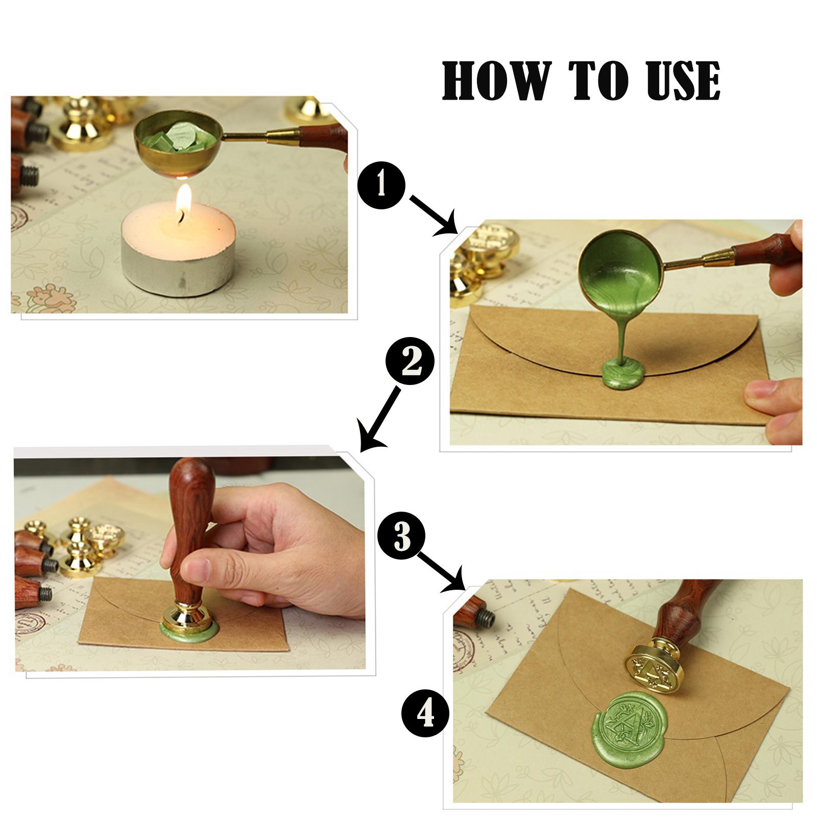 Wooden Handle Letter Seal Wax  - Wax Seal Letter Kit recension och pris