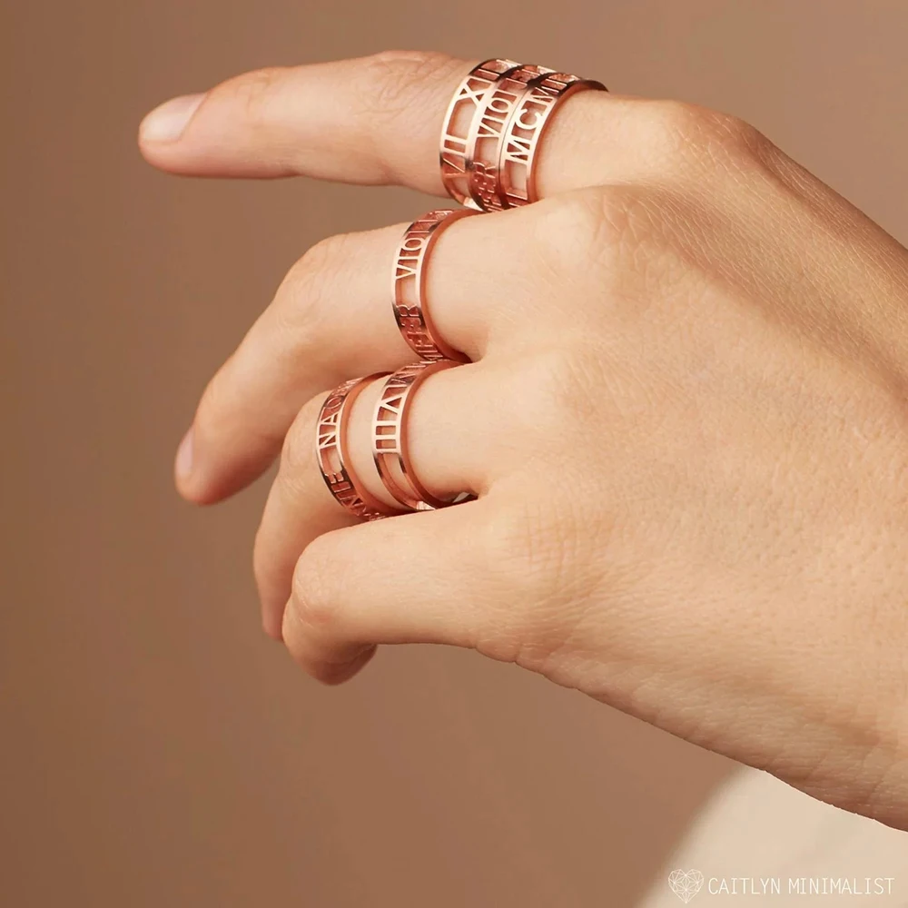Personalized Custom Letter Nam - Initial Ring Custom recension och pris