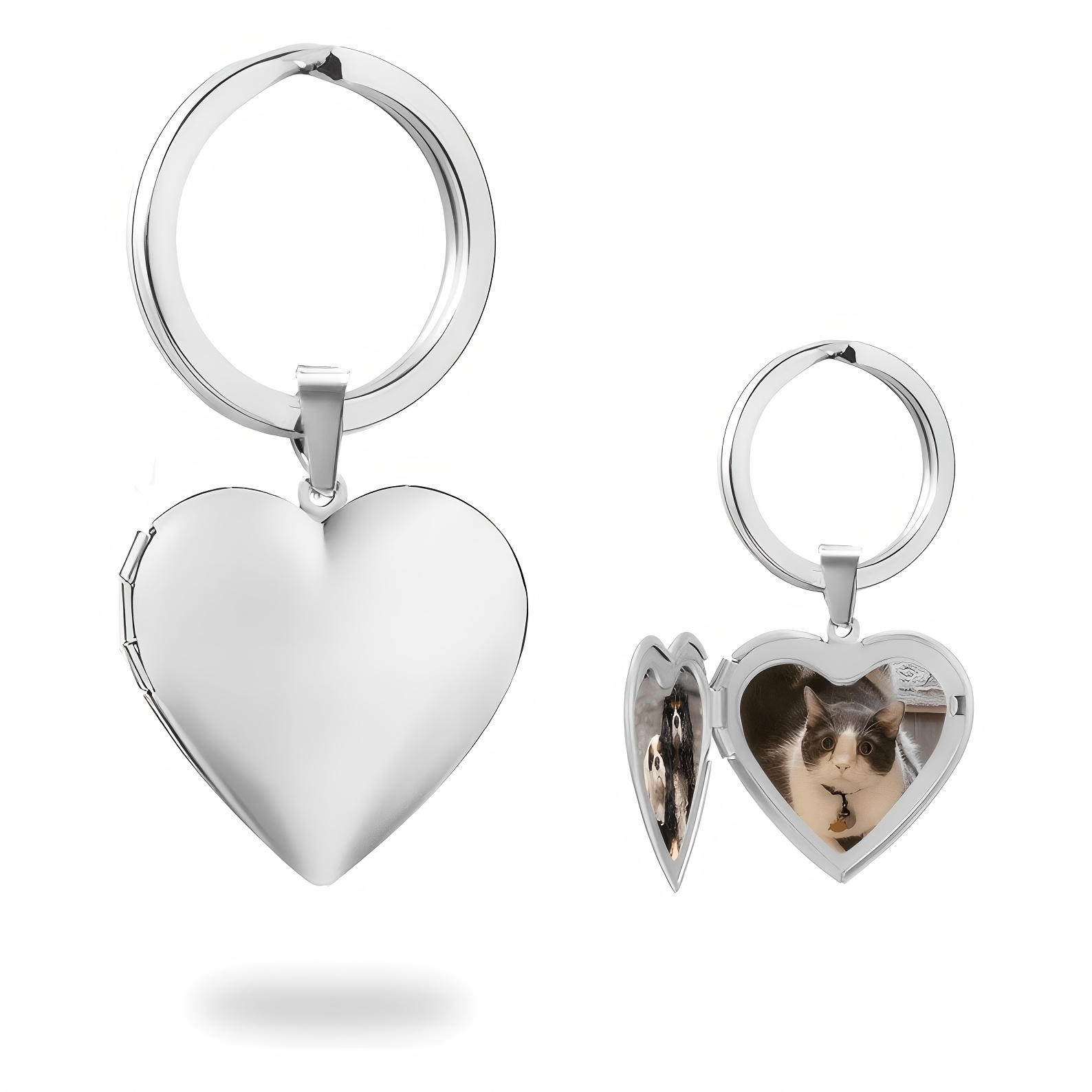 Custom 1/2 Photo Heart Frame L - Initial Ring Custom recension och pris
