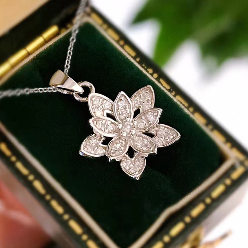 925 Sterling Silver Flower Nec - Birth Flower Necklace recension och pris