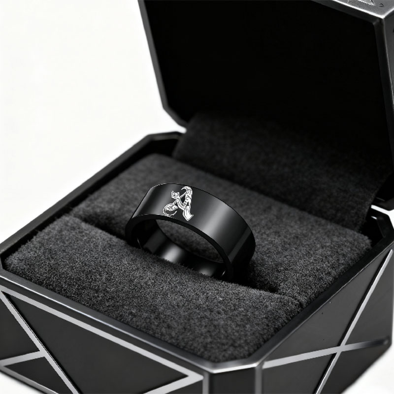 Letdiffery Customized Engraved - Initial Ring Custom recension och pris