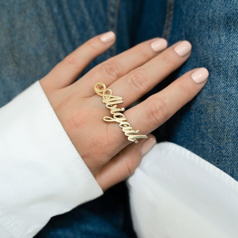 Customizable Stainless Steel T - Initial Ring Custom recension och pris